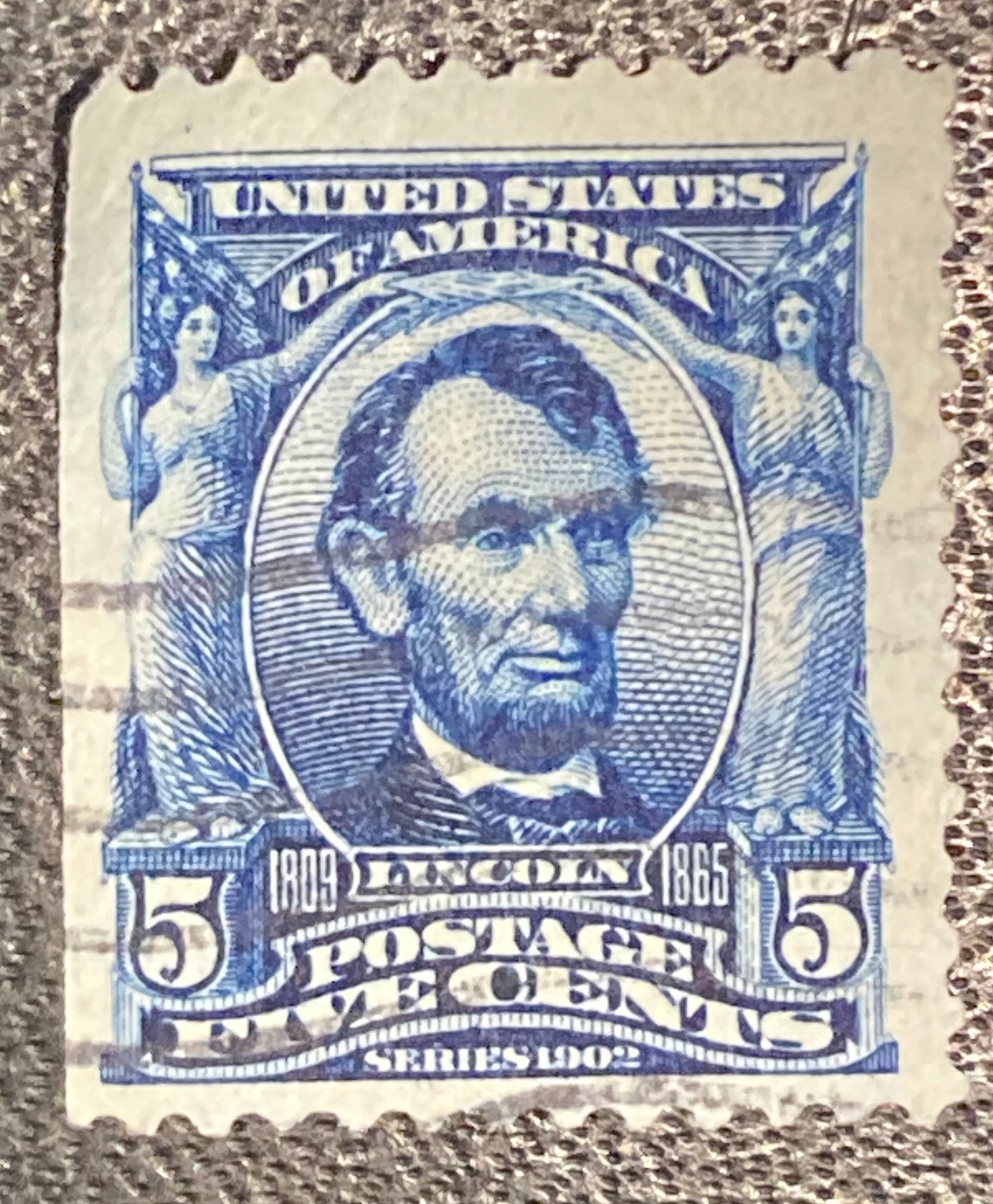 Scott #A119 - 5 Cents Blue Abraham Lincoln Stamp