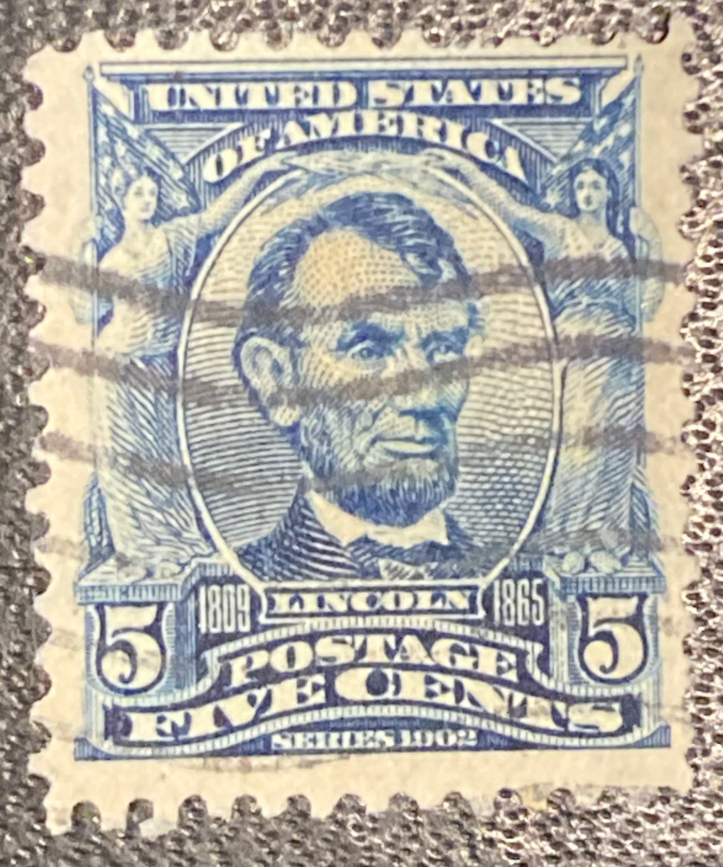 Scott #A119 - 5 Cents Blue Abraham Lincoln Stamp