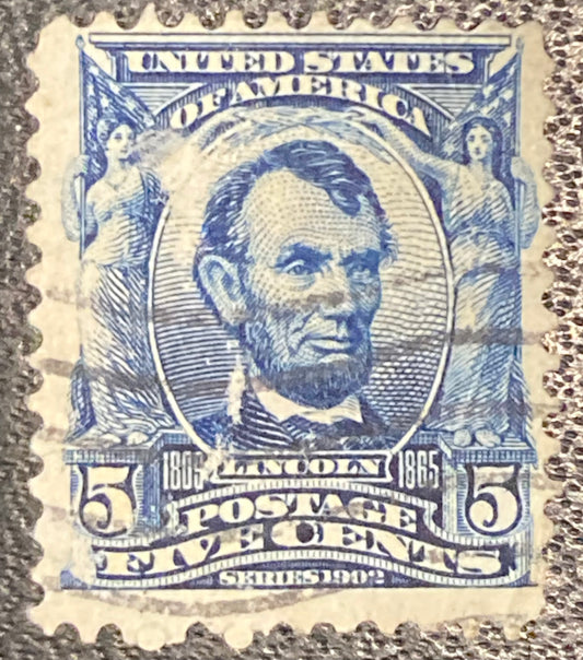 Scott #A119 - 5 Cents Blue Abraham Lincoln Stamp