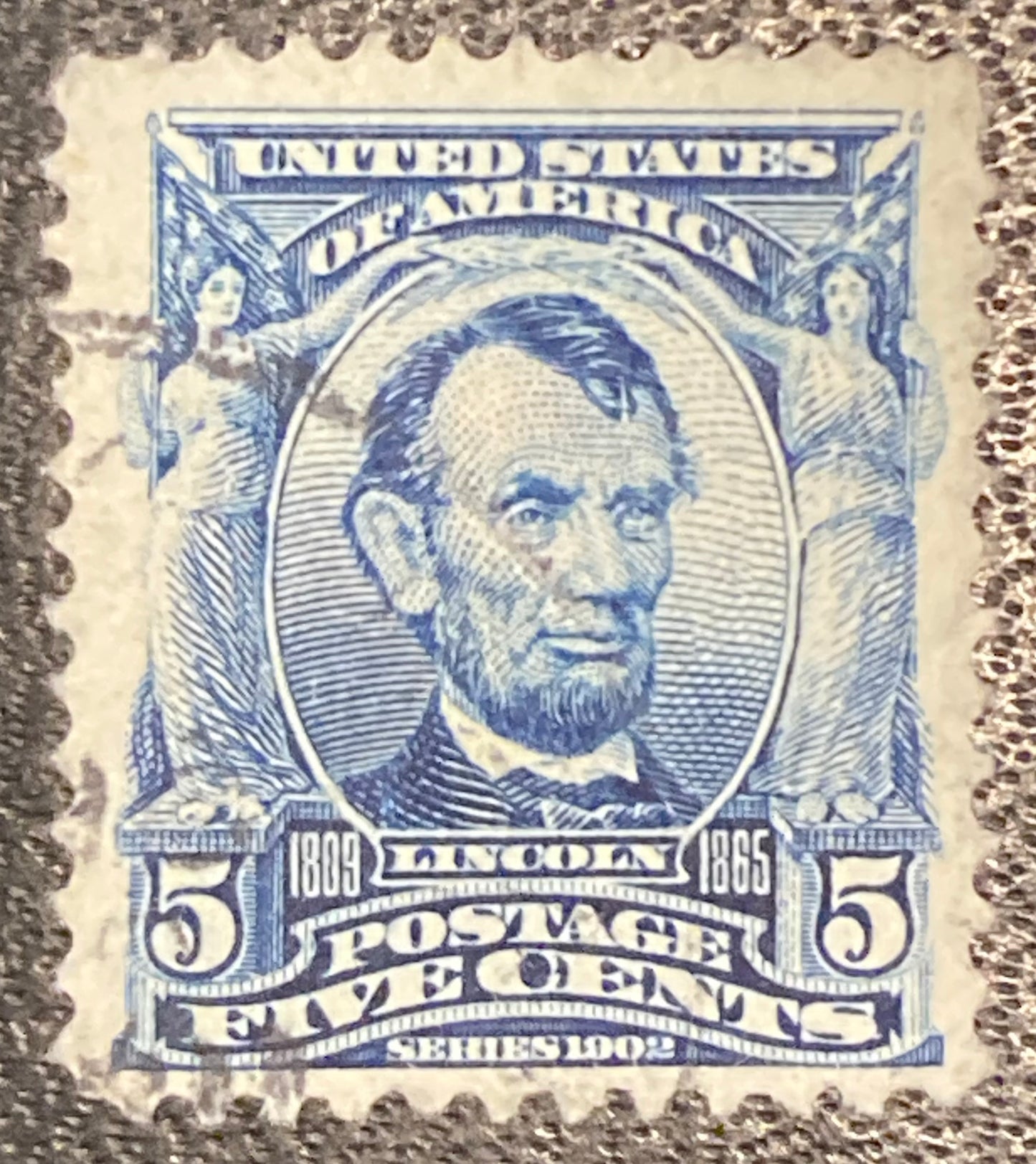 Scott #A119 - 5 Cents Blue Abraham Lincoln Stamp