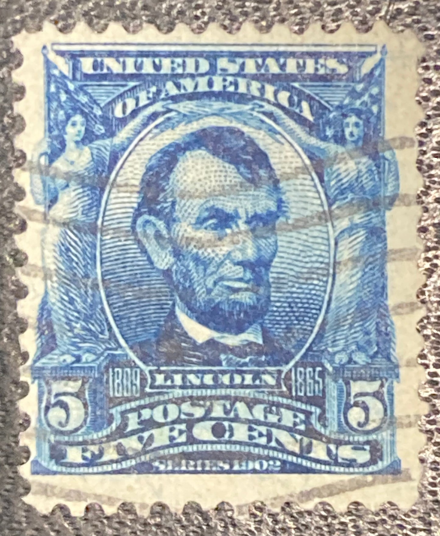 Scott #A119 - 5 Cents Blue Abraham Lincoln Stamp