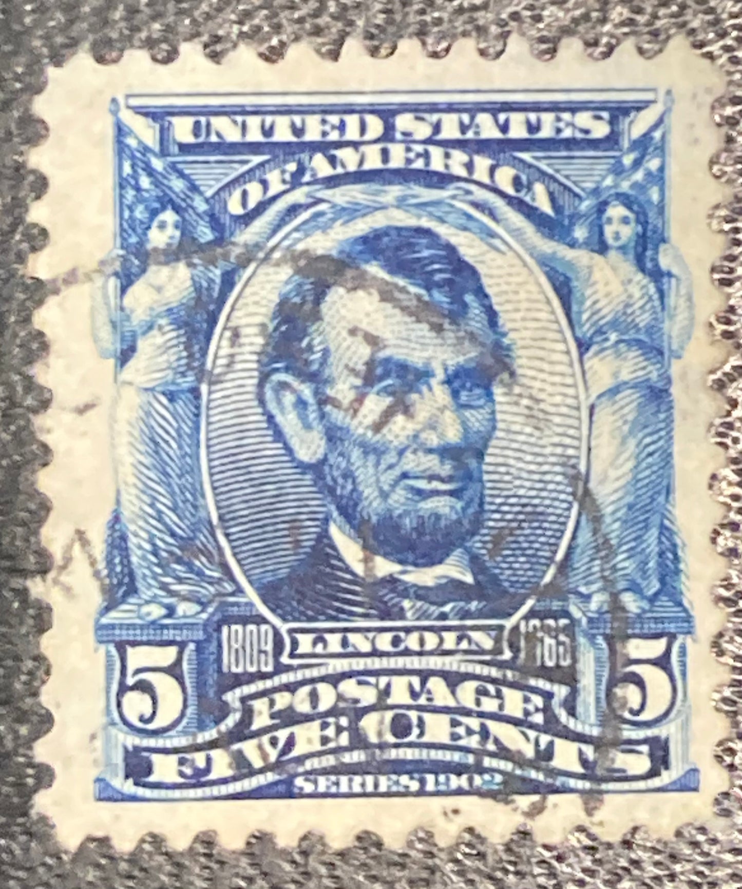 Scott #A119 - 5 Cents Blue Abraham Lincoln Stamp