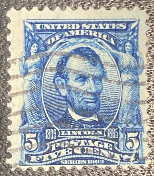 Scott #A119 - 5 Cents Blue Abraham Lincoln Stamp