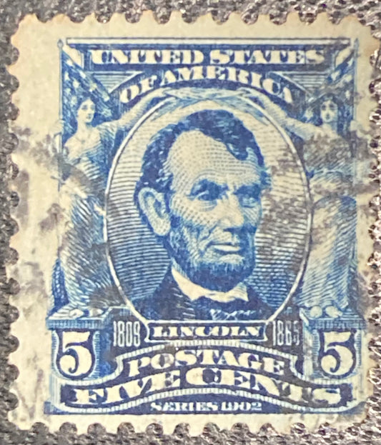 Scott #A119 - 5 Cents Blue Abraham Lincoln Stamp