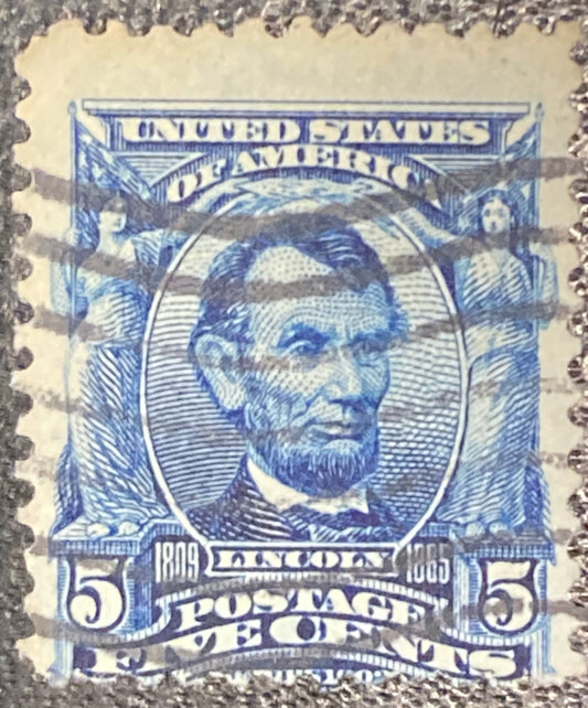 Scott #A119 - 5 Cents Blue Abraham Lincoln Stamp