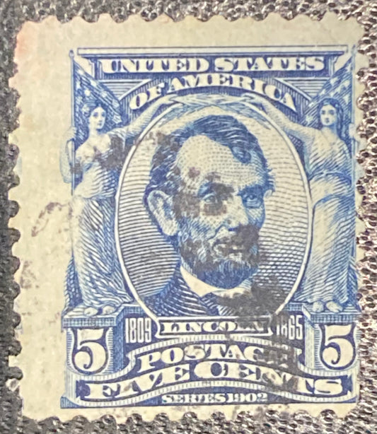 Scott #A119 - 5 Cents Blue Abraham Lincoln Stamp