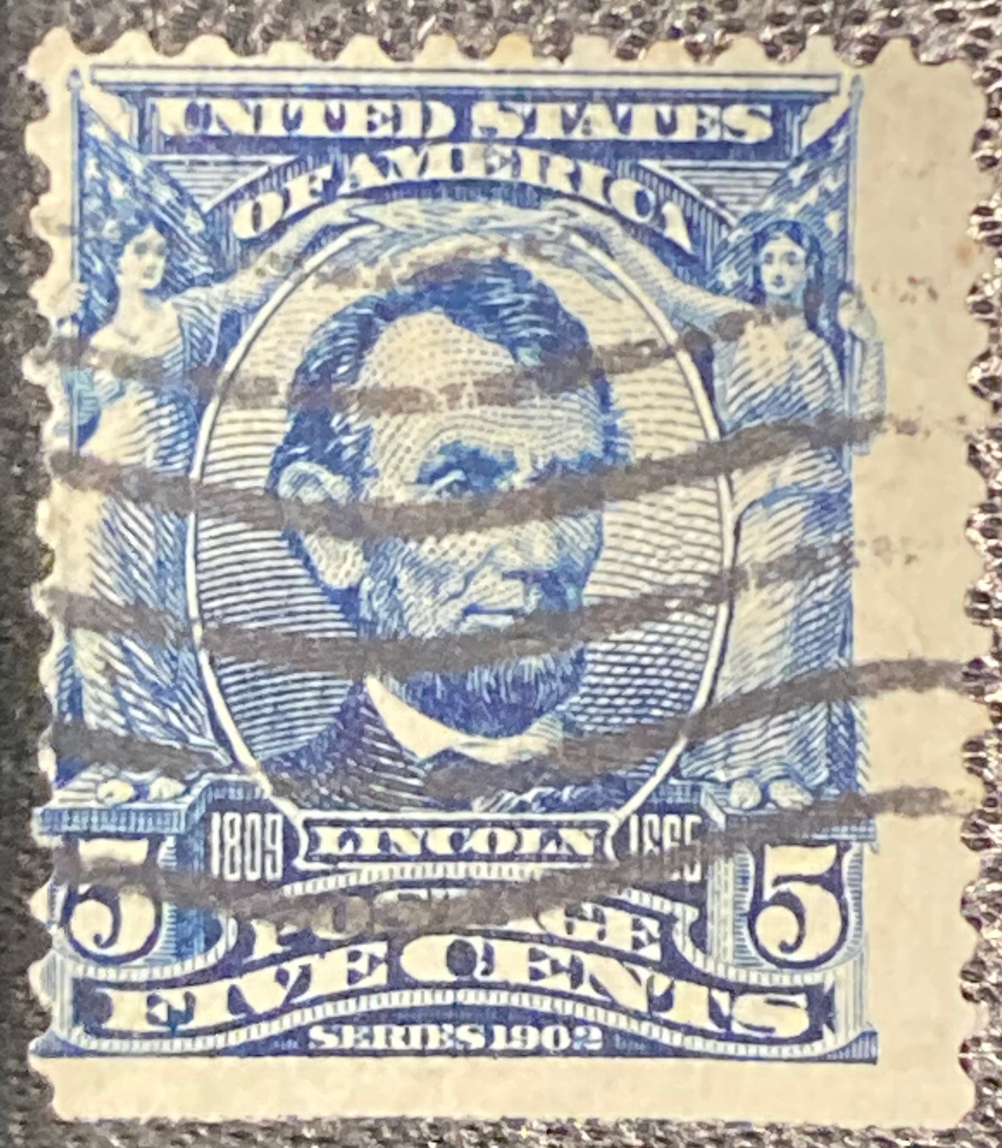 Scott #A119 - 5 Cents Blue Abraham Lincoln Stamp