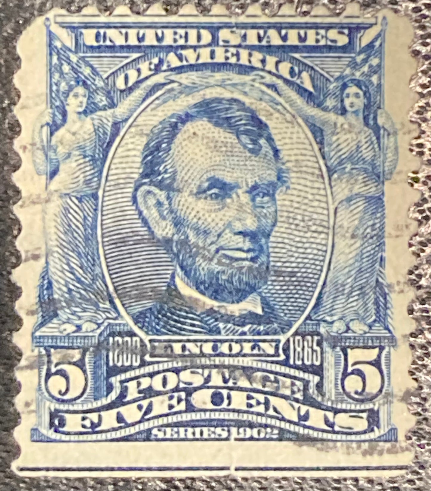 Scott #A119 - 5 Cents Blue Abraham Lincoln Stamp