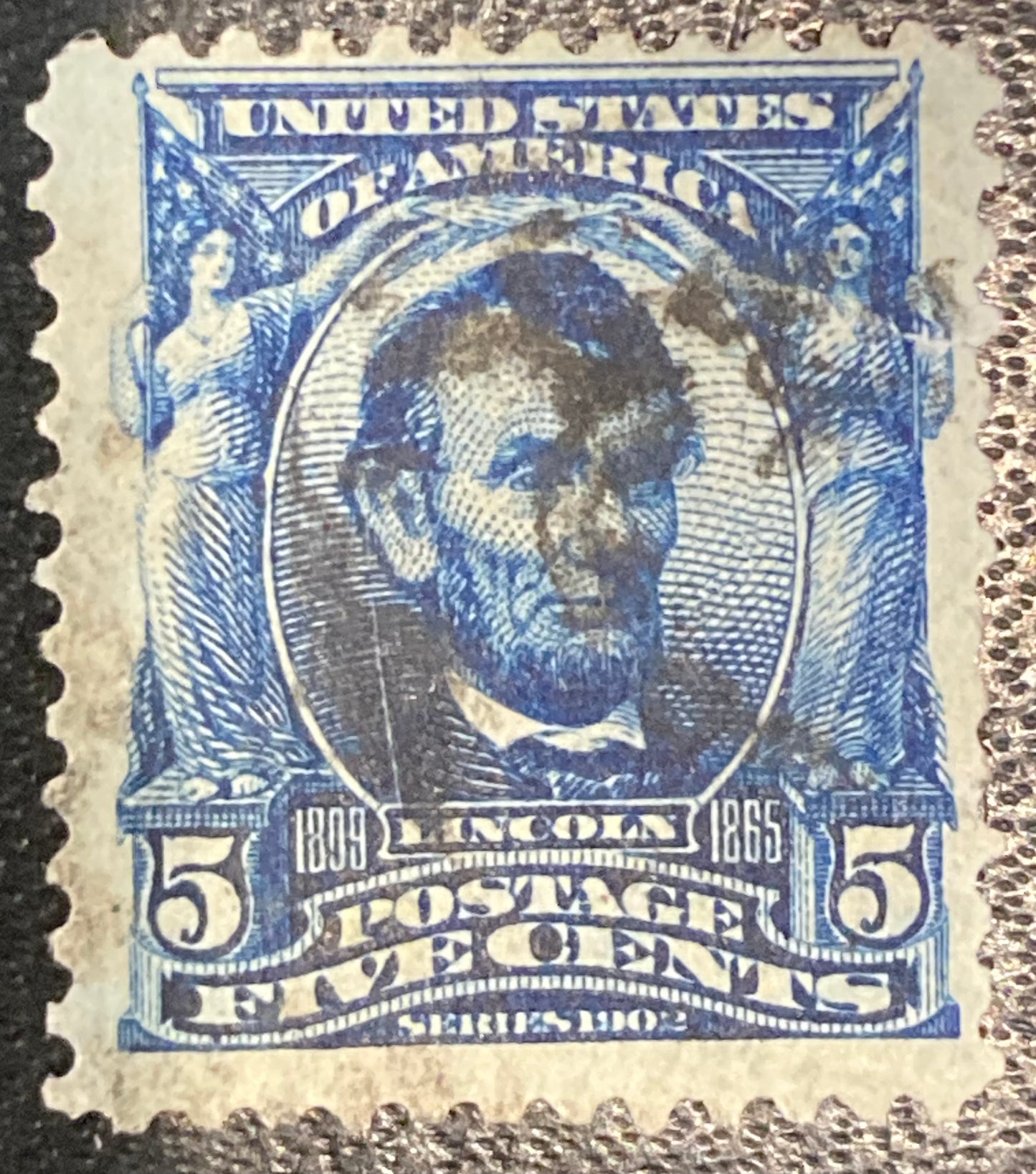 Scott #A119 - 5 Cents Blue Abraham Lincoln Stamp