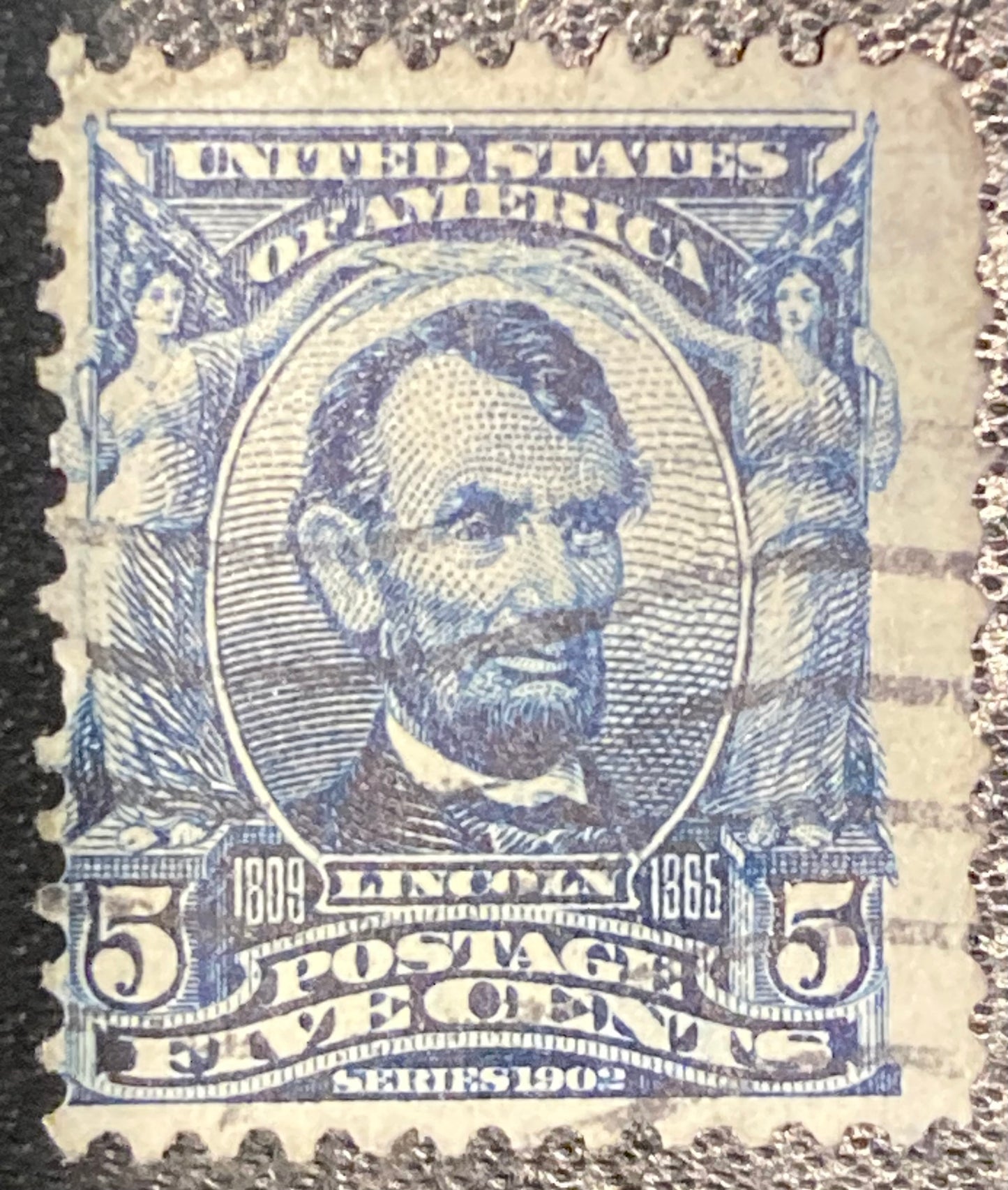 Scott #A119 - 5 Cents Blue Abraham Lincoln Stamp