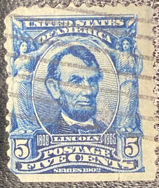 Scott #A119 - 5 Cents Blue Abraham Lincoln Stamp