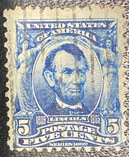 Scott #A119 - 5 Cents Blue Abraham Lincoln Stamp