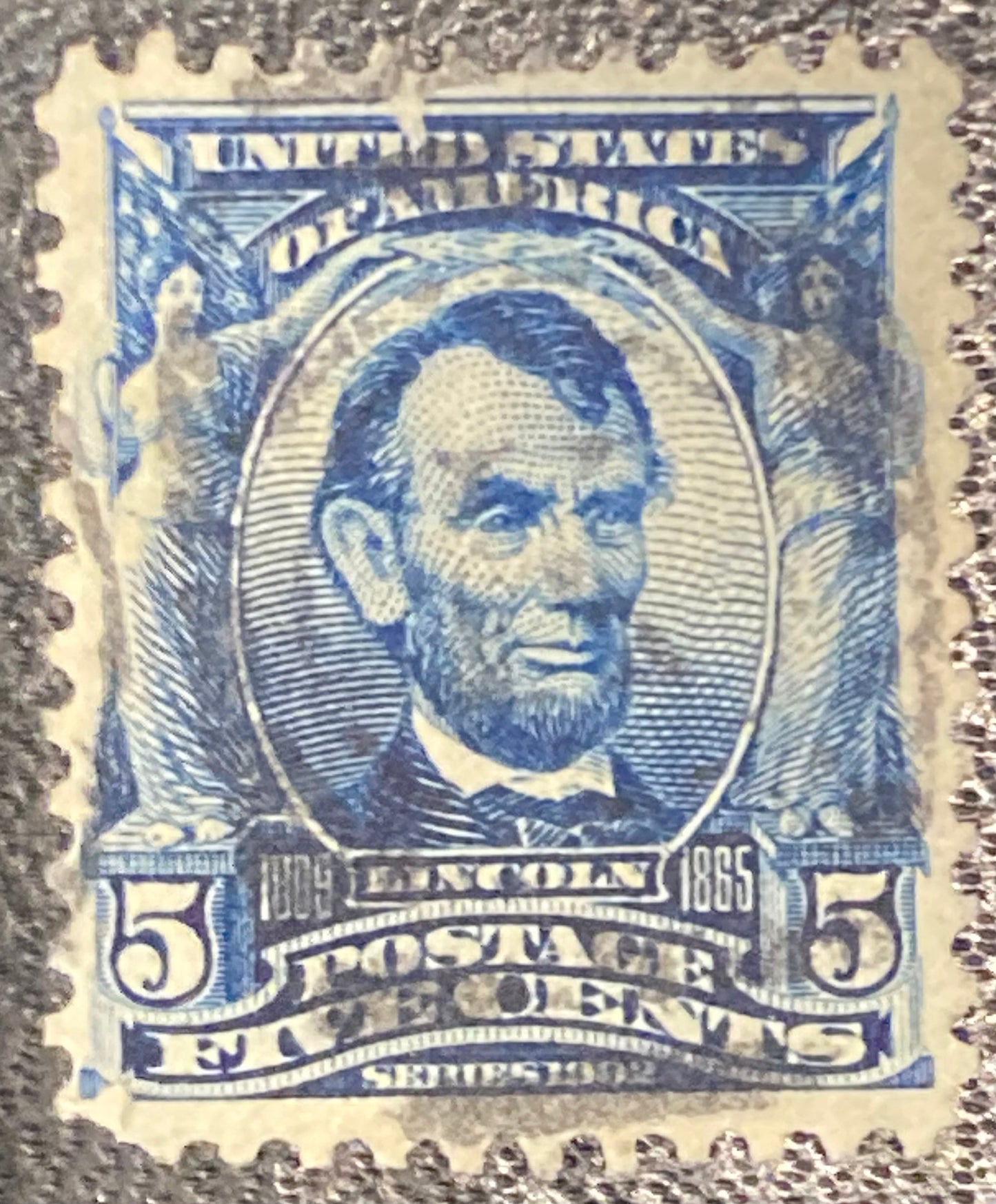 Scott #A119 - 5 Cents Blue Abraham Lincoln Stamp