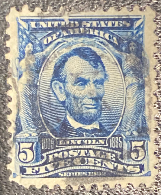 Scott #A119 - 5 Cents Blue Abraham Lincoln Stamp