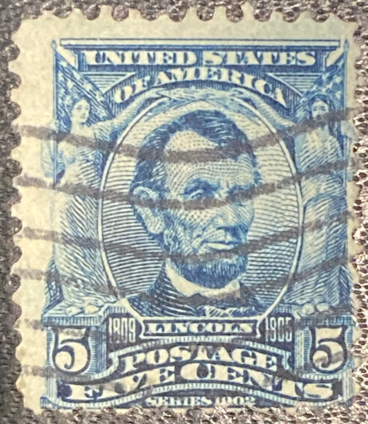 Scott #A119 - 5 Cents Blue Abraham Lincoln Stamp