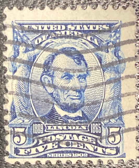 Scott #A119 - 5 Cents Blue Abraham Lincoln Stamp