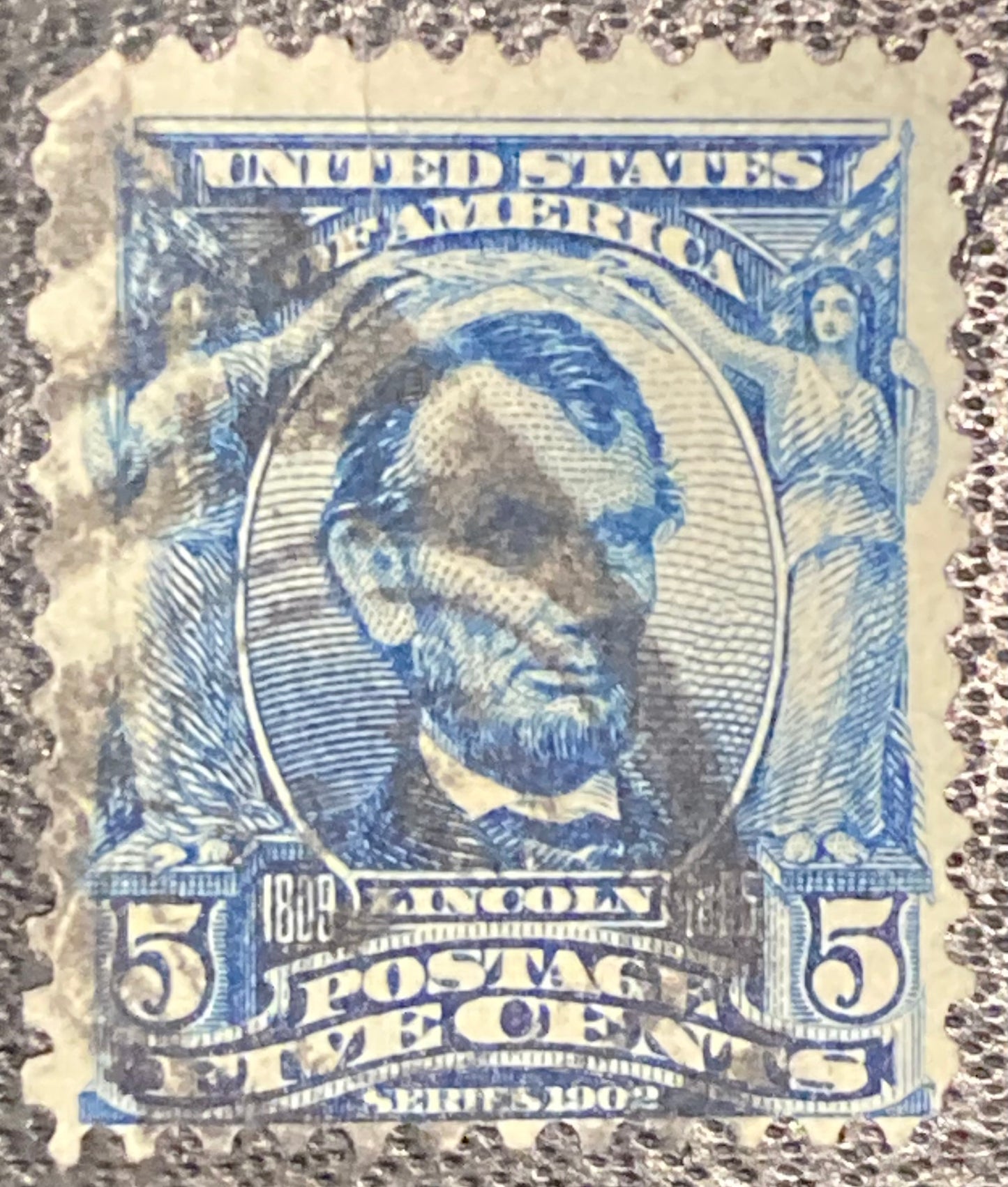 Scott #A119 - 5 Cents Blue Abraham Lincoln Stamp