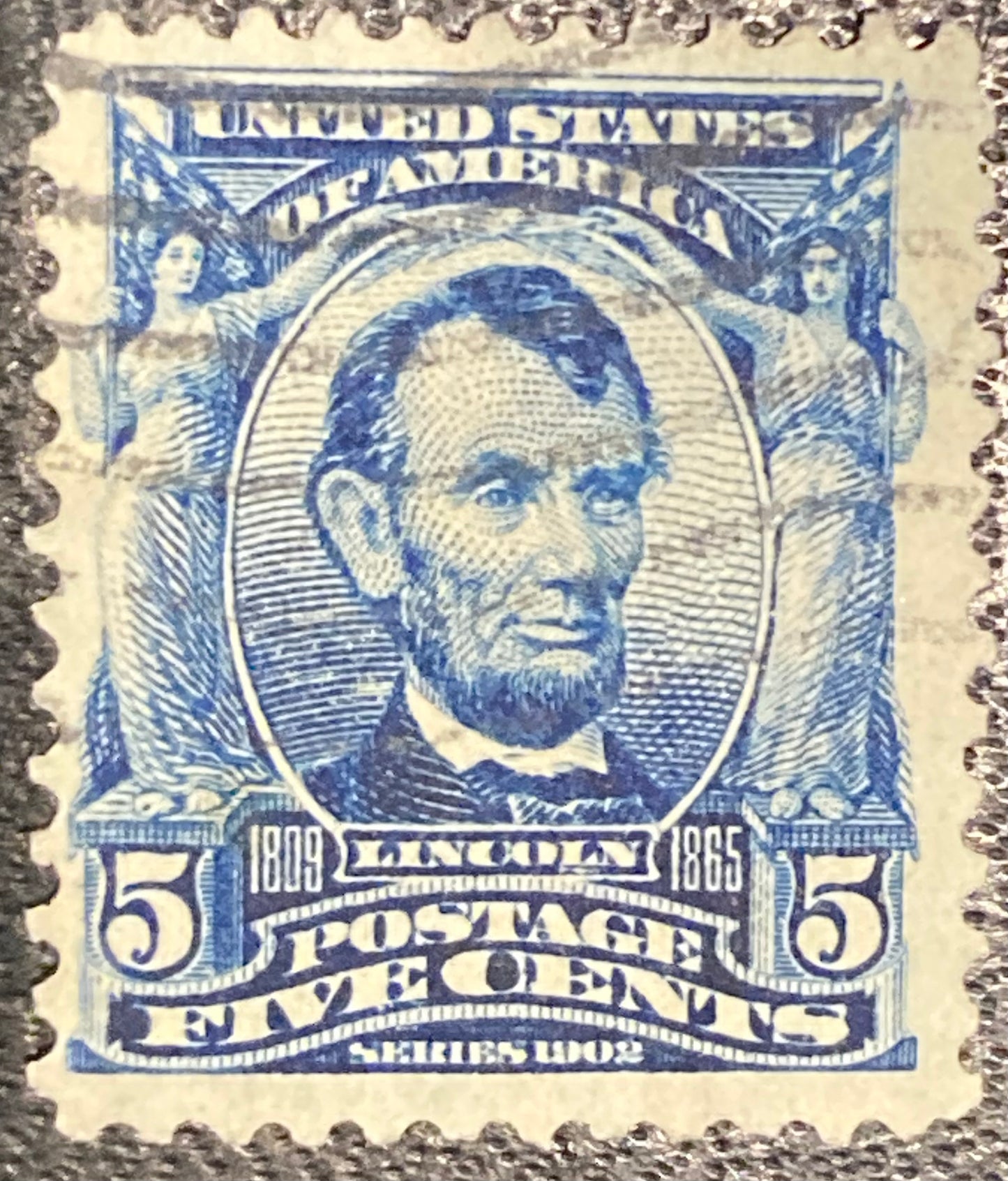 Scott #A119 - 5 Cents Blue Abraham Lincoln Stamp