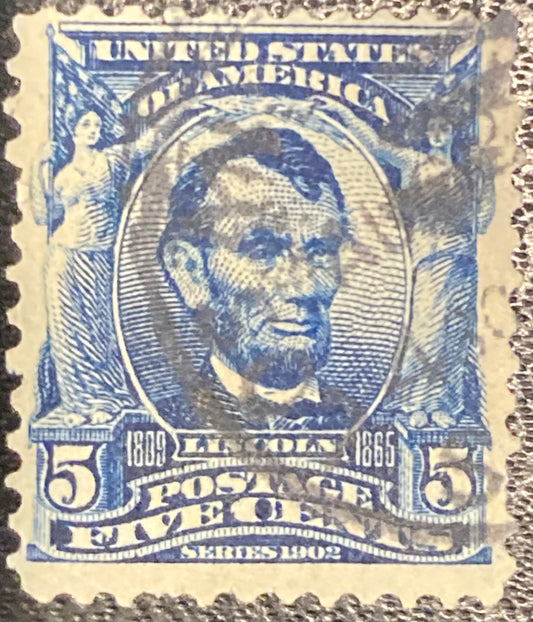 Scott #A119 - 5 Cents Blue Abraham Lincoln Stamp