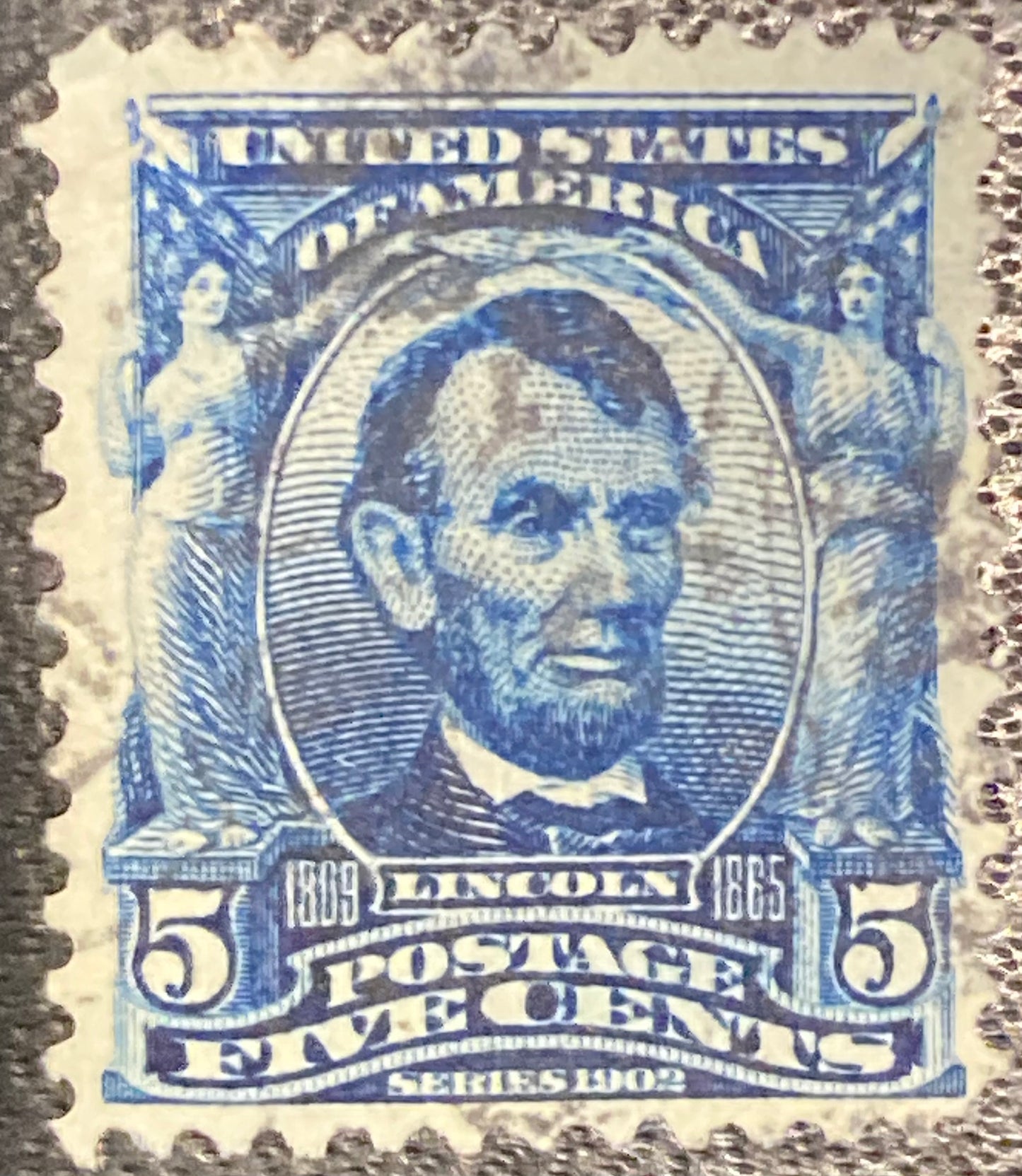 Scott #A119 - 5 Cents Blue Abraham Lincoln Stamp