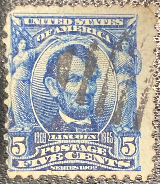 Scott #A119 - 5 Cents Blue Abraham Lincoln Stamp