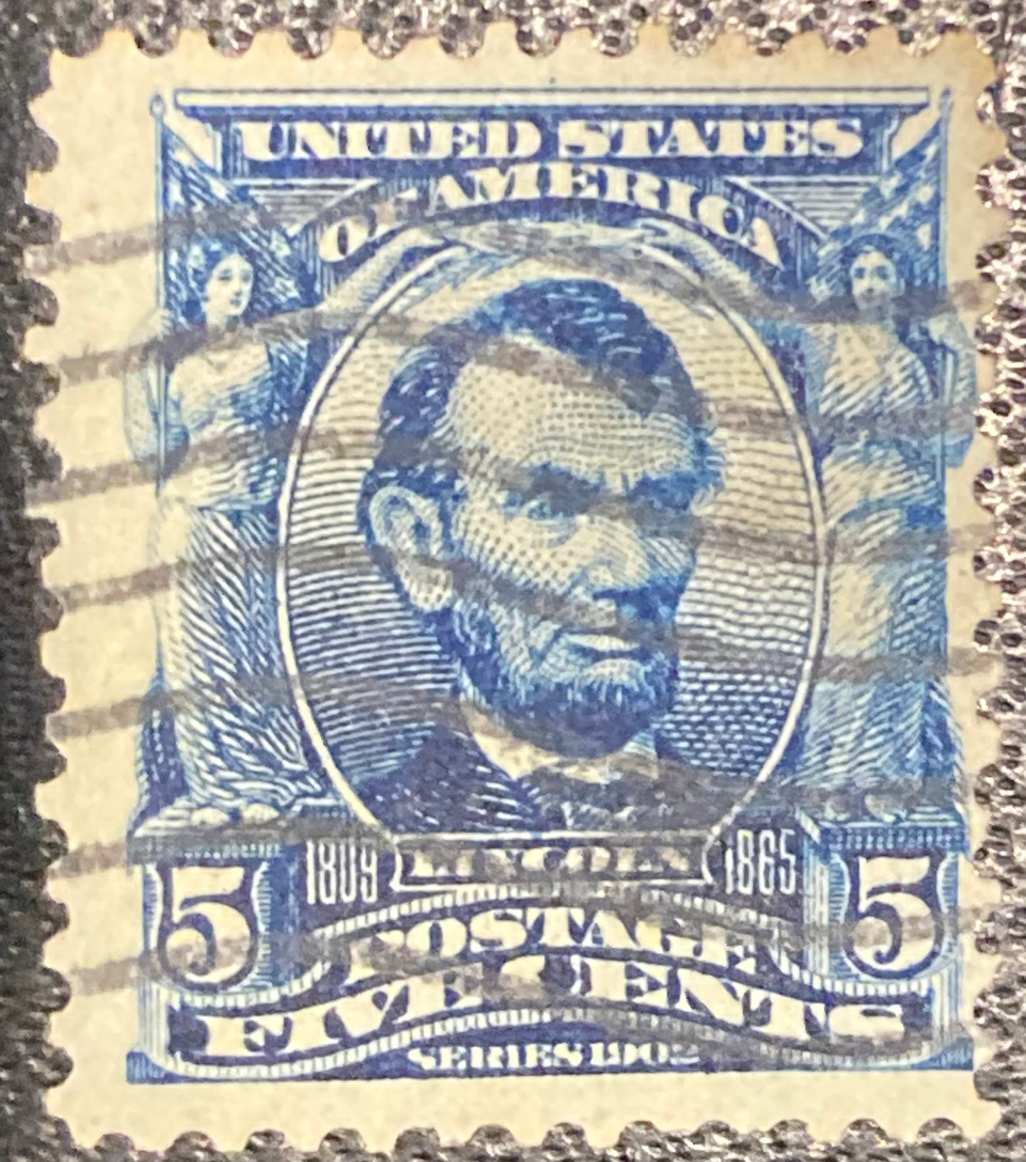 Scott #A119 - 5 Cents Blue Abraham Lincoln Stamp