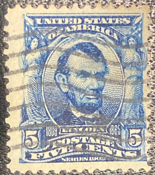 Scott #A119 - 5 Cents Blue Abraham Lincoln Stamp