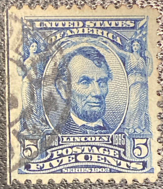 Scott #A119 - 5 Cents Blue Abraham Lincoln Stamp