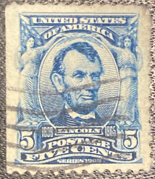 Scott #A119 - 5 Cents Blue Abraham Lincoln Stamp