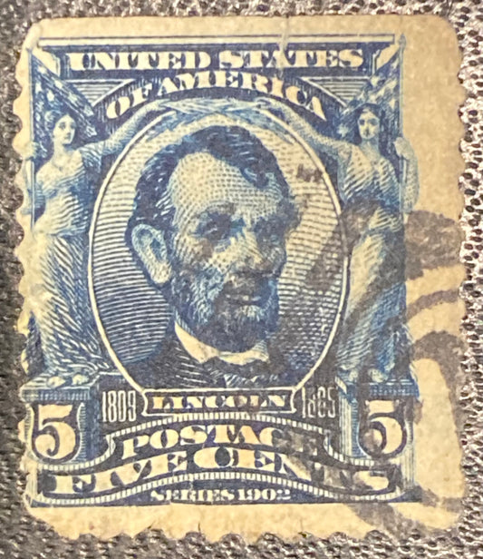 Scott #A119 - 5 Cents Blue Abraham Lincoln Stamp