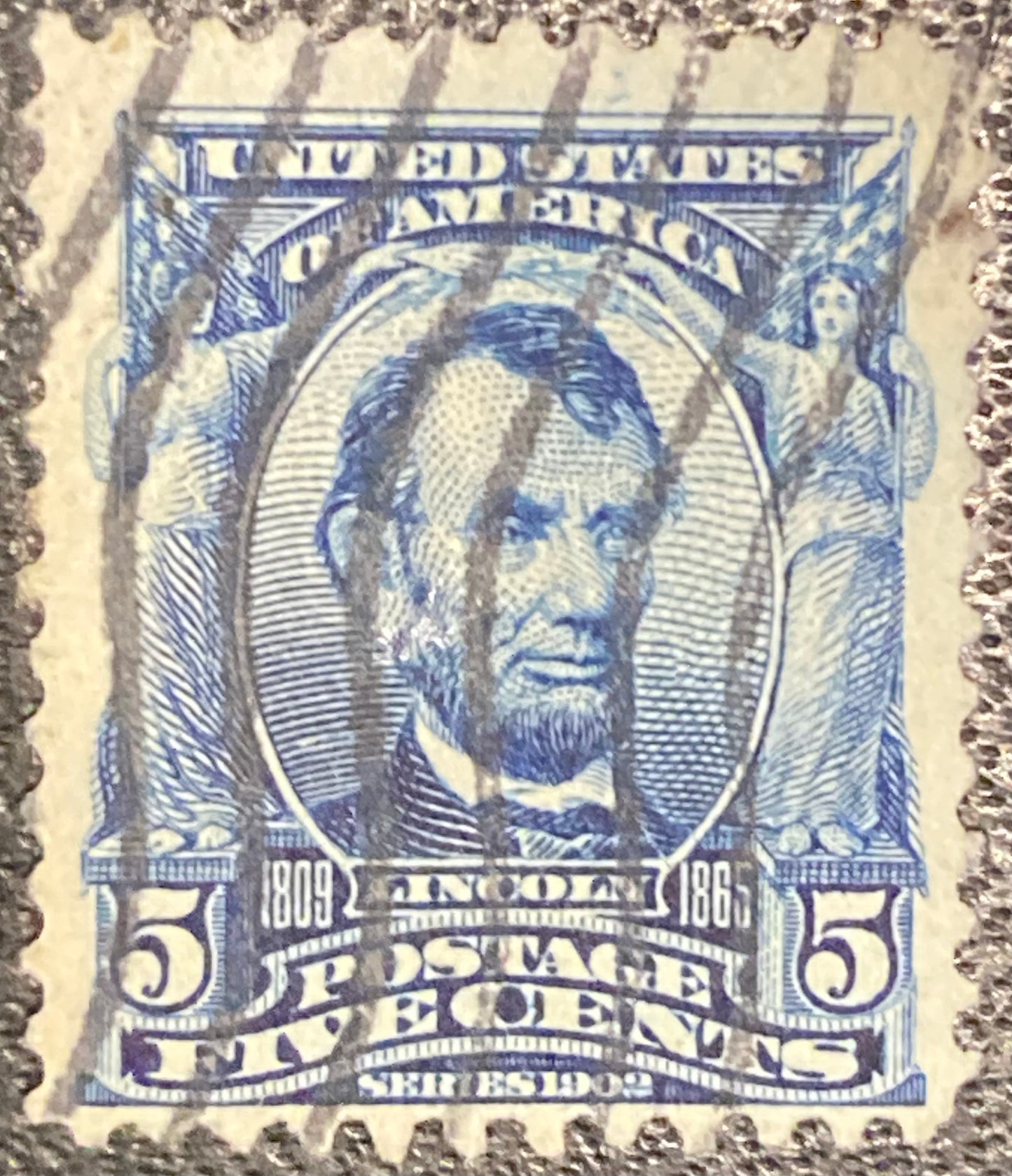 Scott #A119 - 5 Cents Blue Abraham Lincoln Stamp