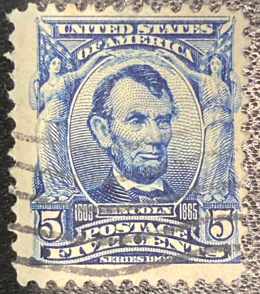 Scott #A119 - 5 Cents Blue Abraham Lincoln Stamp