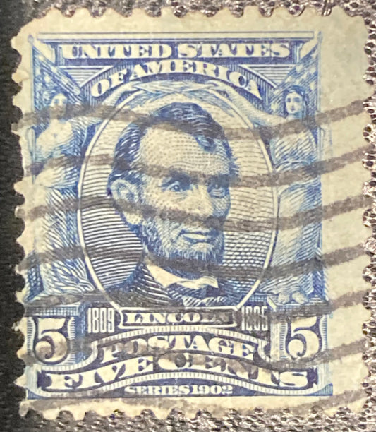 Scott #A119 - 5 Cents Blue Abraham Lincoln Stamp