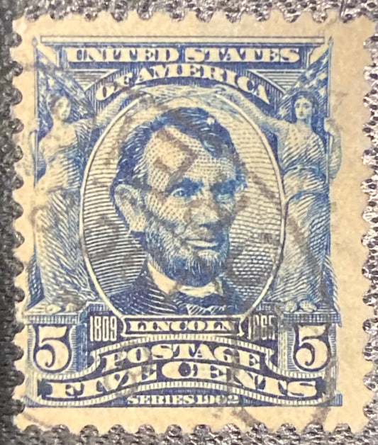 Scott #A119 - 5 Cents Blue Abraham Lincoln Stamp