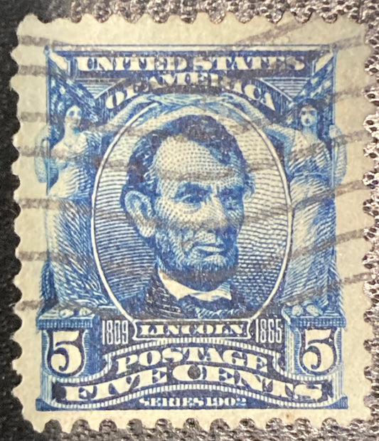 Scott #A119 - 5 Cents Blue Abraham Lincoln Stamp