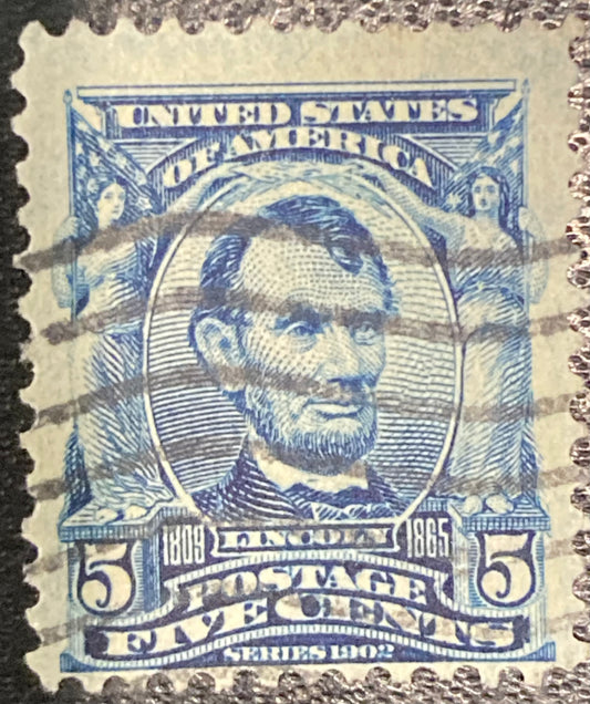 Scott #A119 - 5 Cents Blue Abraham Lincoln Stamp