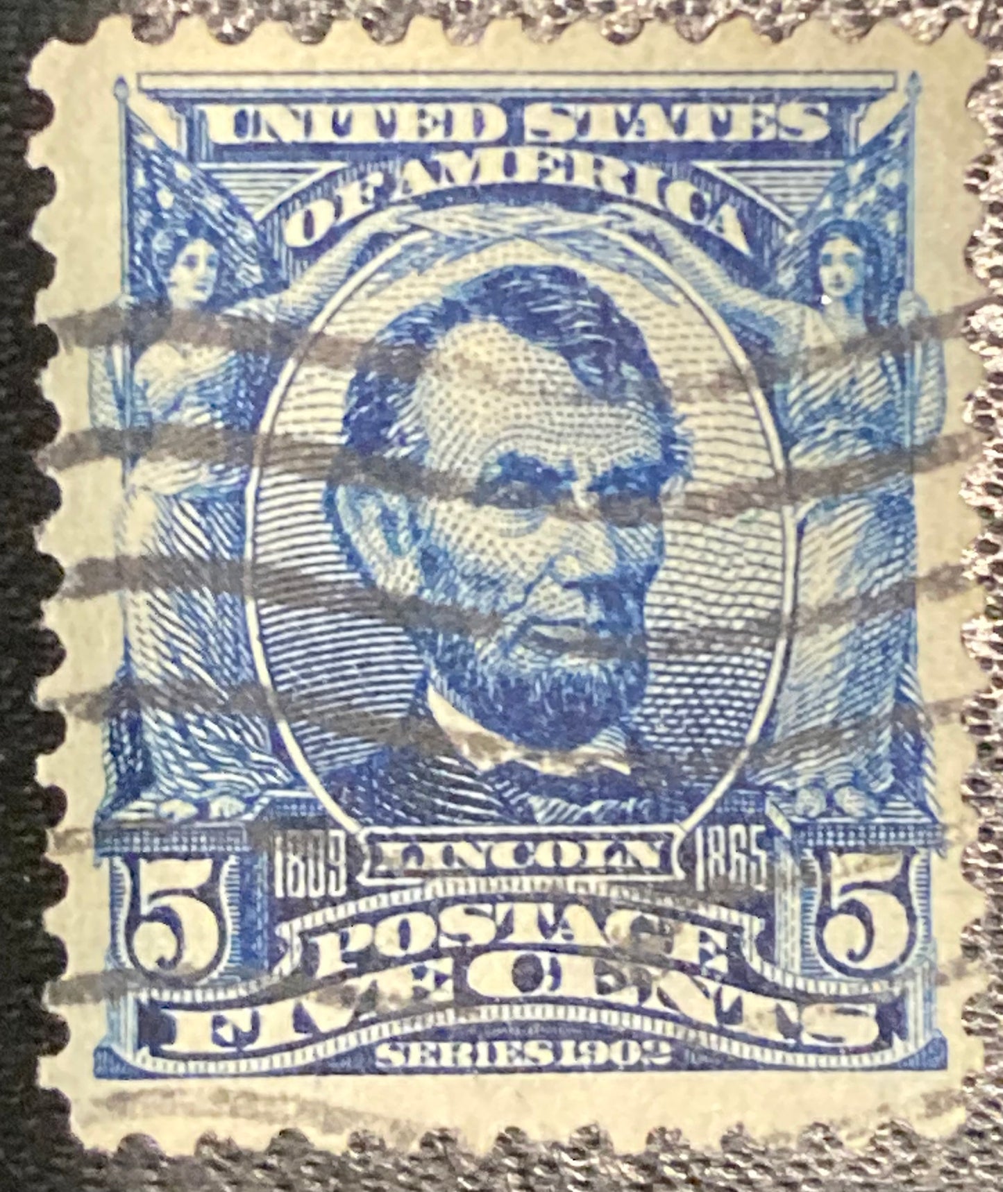 Scott #A119 - 5 Cents Blue Abraham Lincoln Stamp