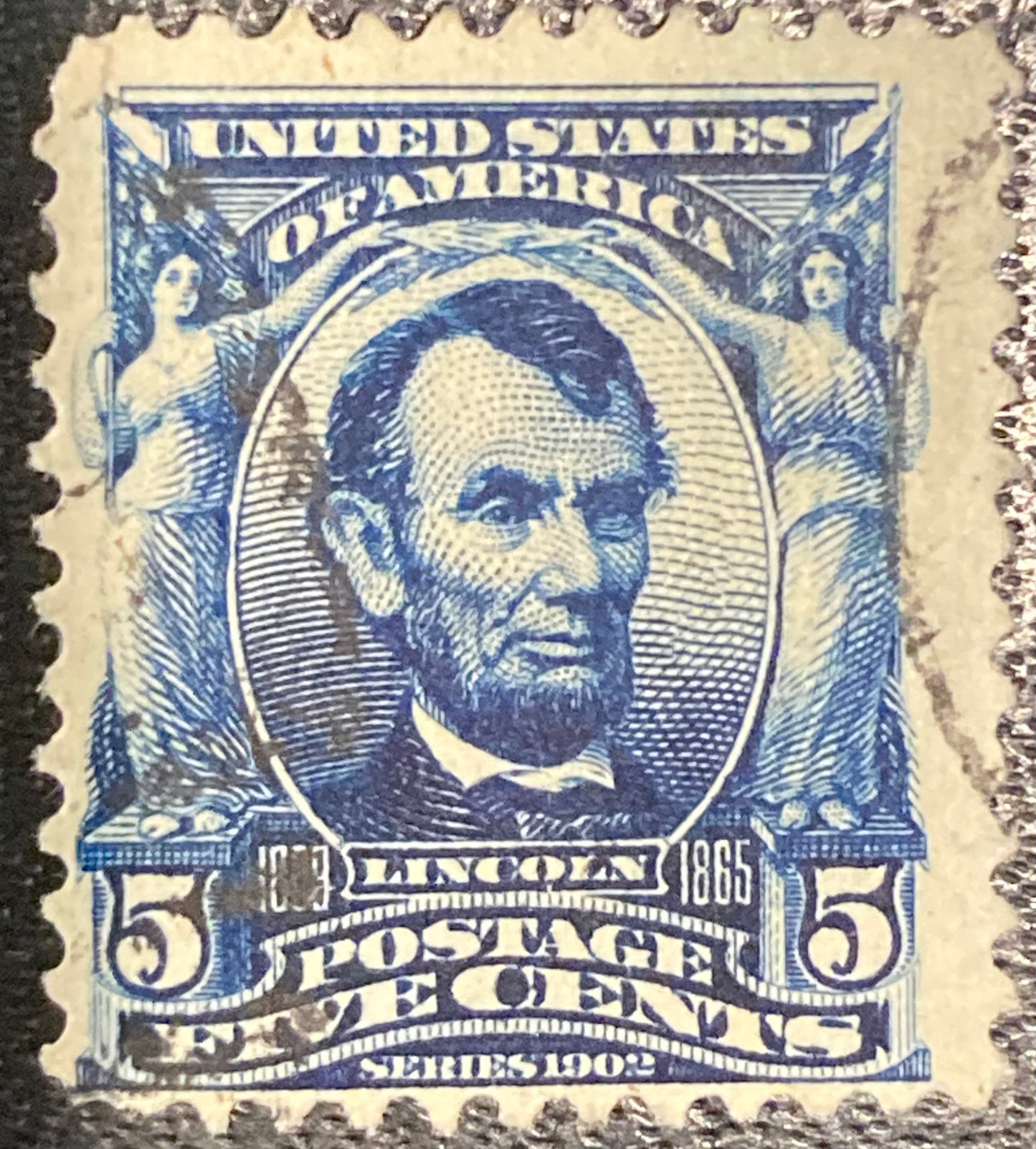 Scott #A119 - 5 Cents Blue Abraham Lincoln Stamp