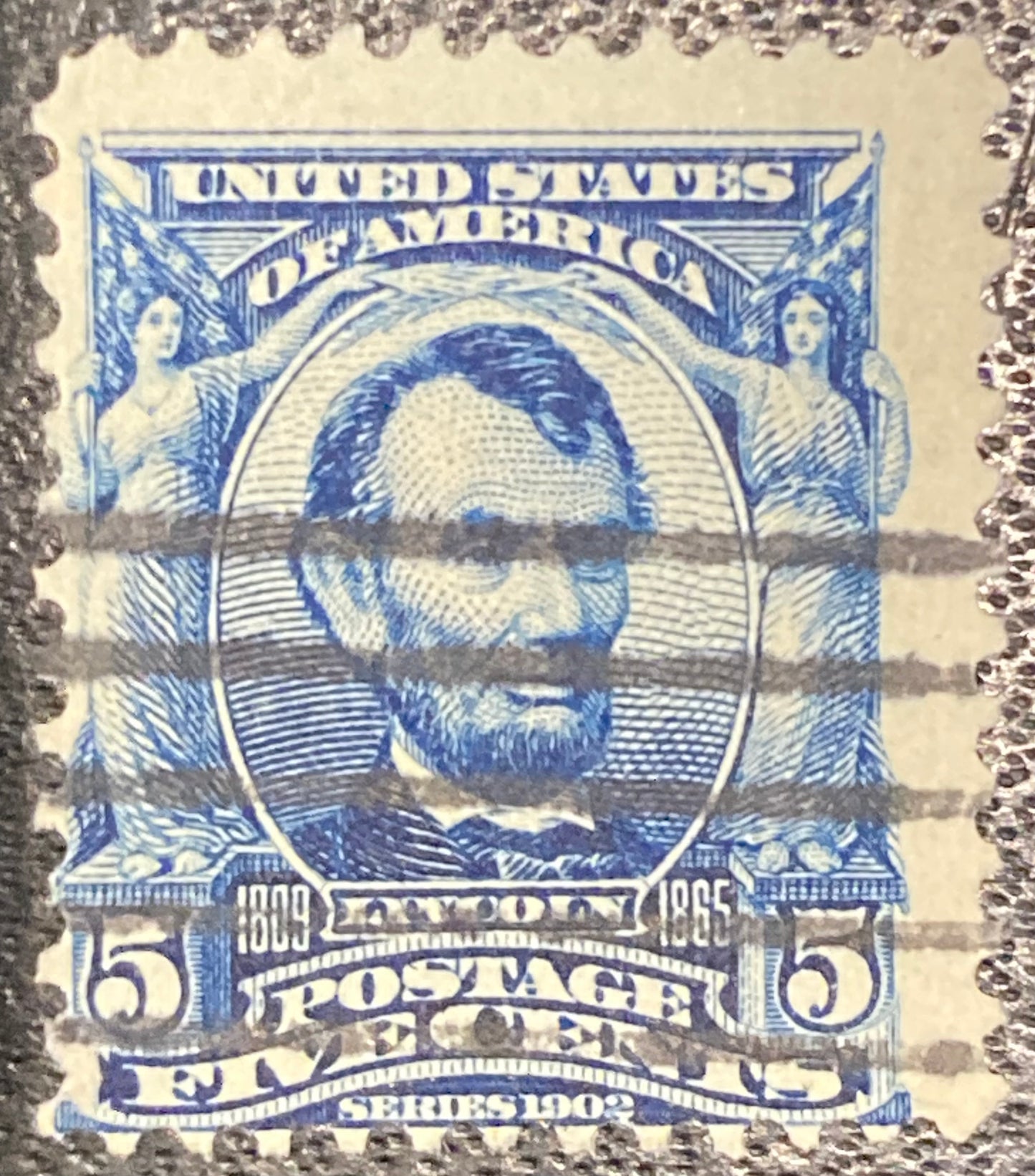 Scott #A119 - 5 Cents Blue Abraham Lincoln Stamp