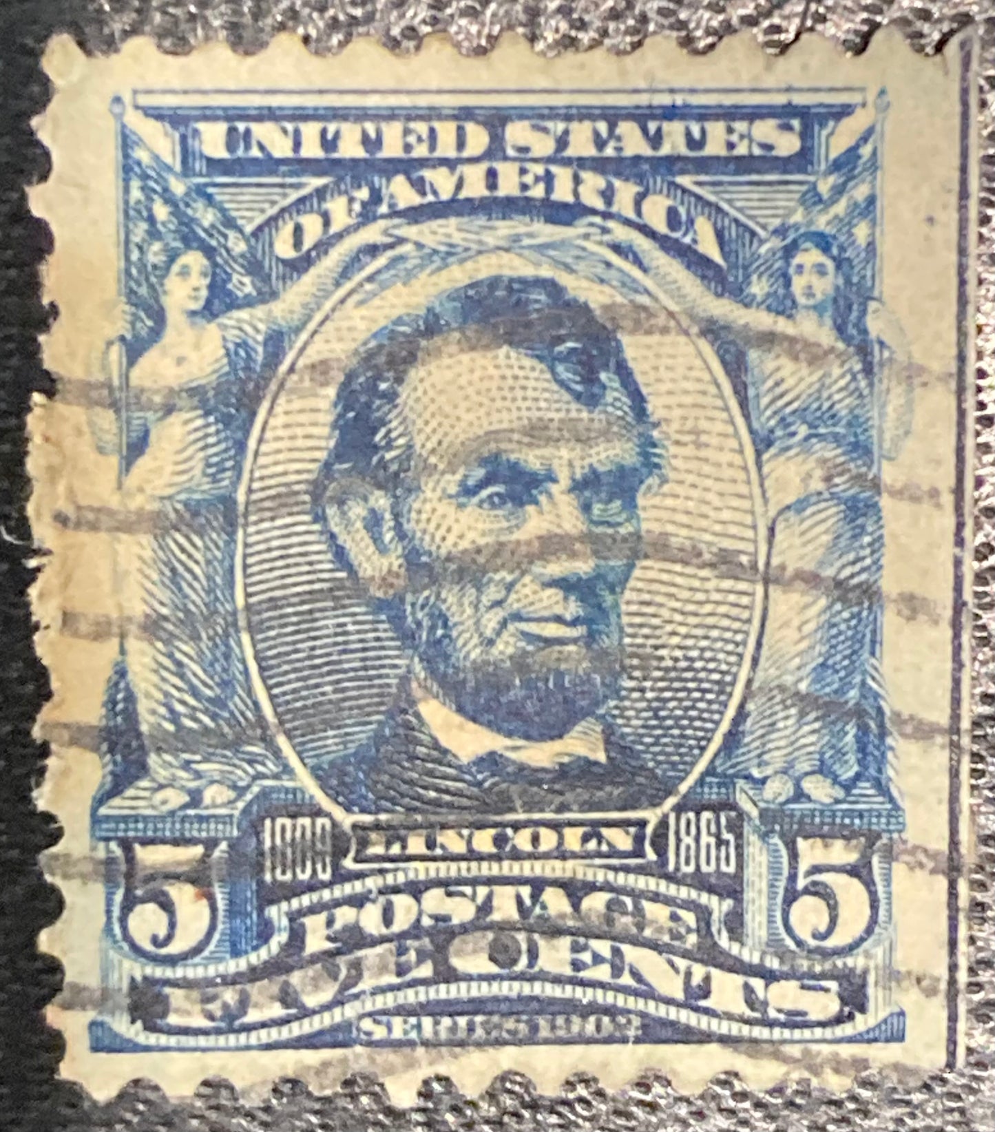 Scott #A119 - 5 Cents Blue Abraham Lincoln Stamp