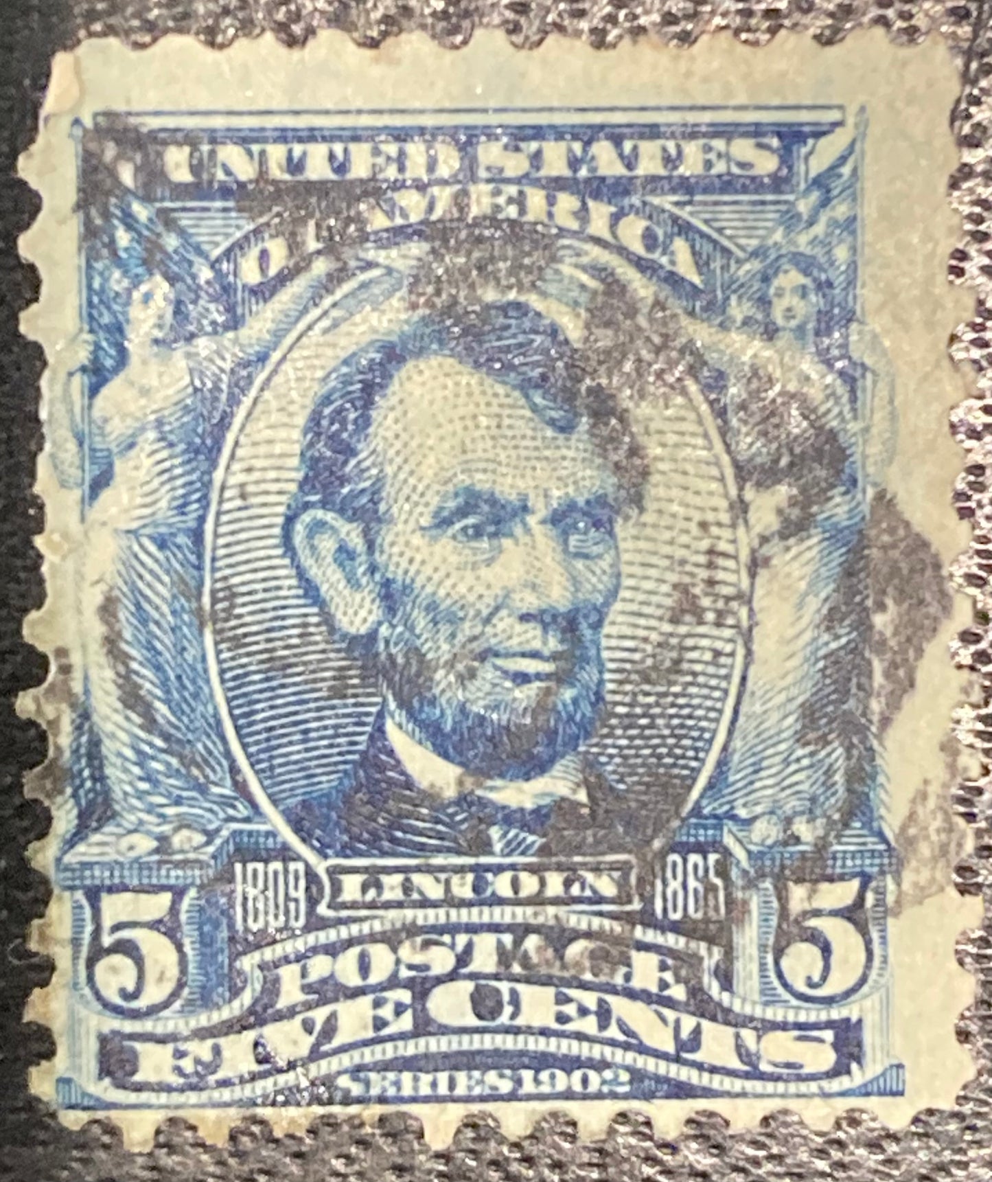 Scott #A119 - 5 Cents Blue Abraham Lincoln Stamp