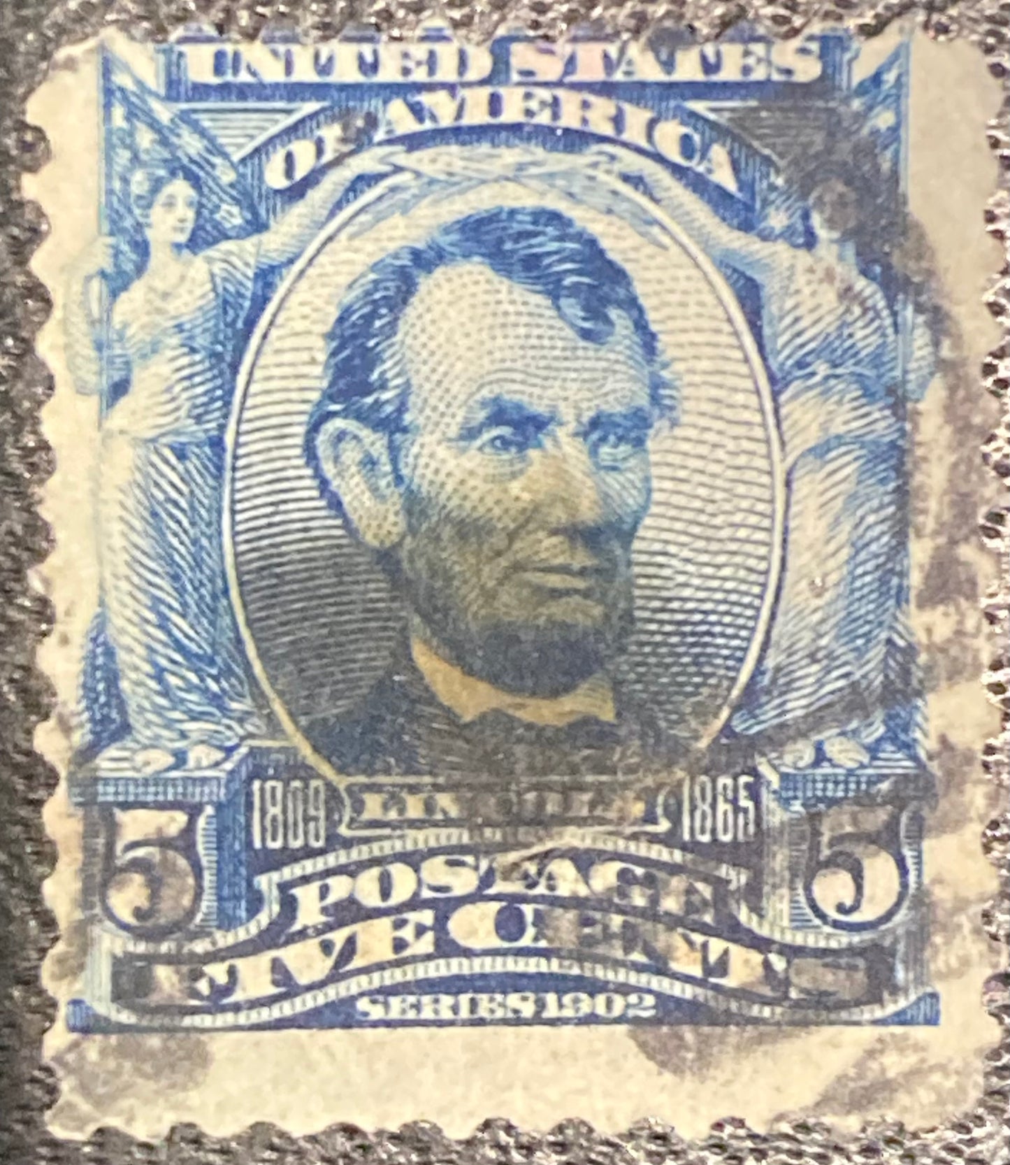 Scott #A119 - 5 Cents Blue Abraham Lincoln Stamp