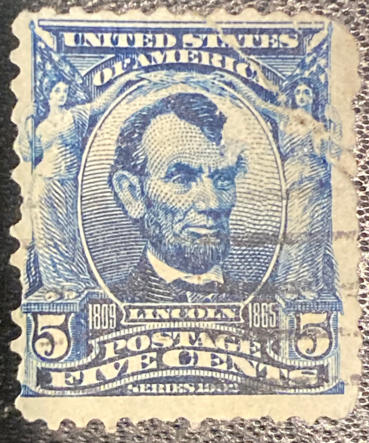 Scott #A119 - 5 Cents Blue Abraham Lincoln Stamp