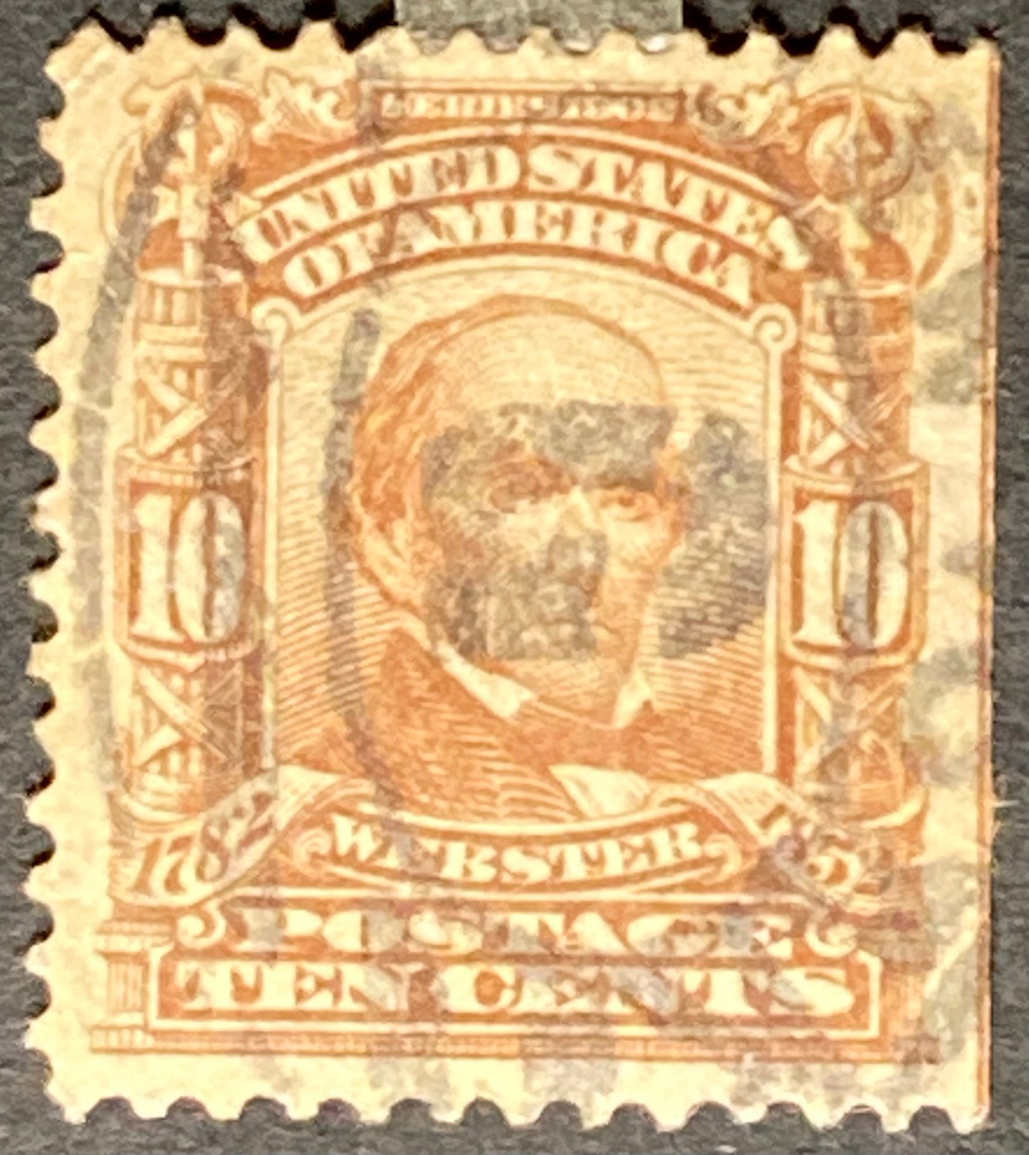 Scott #A122 - 10 Cents Pale Red Brown Daniel Webster Stamp