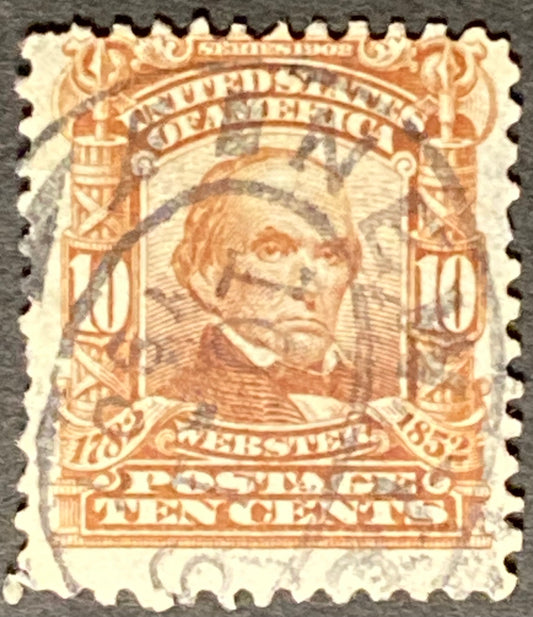 Scott #A122 - 10 Cents Pale Red Brown Daniel Webster Stamp