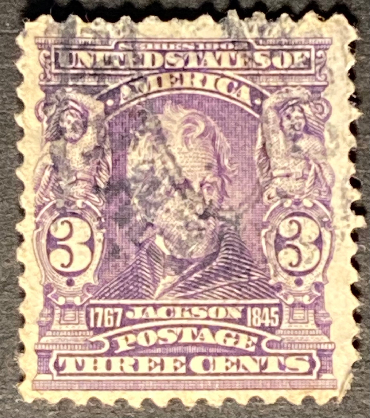 Scott #A117 3 Cents Bright Purple Jackson Stamp