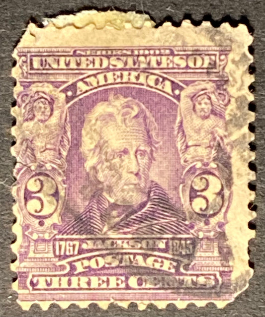 Scott #A117 3 Cents Bright Purple Jackson Stamp