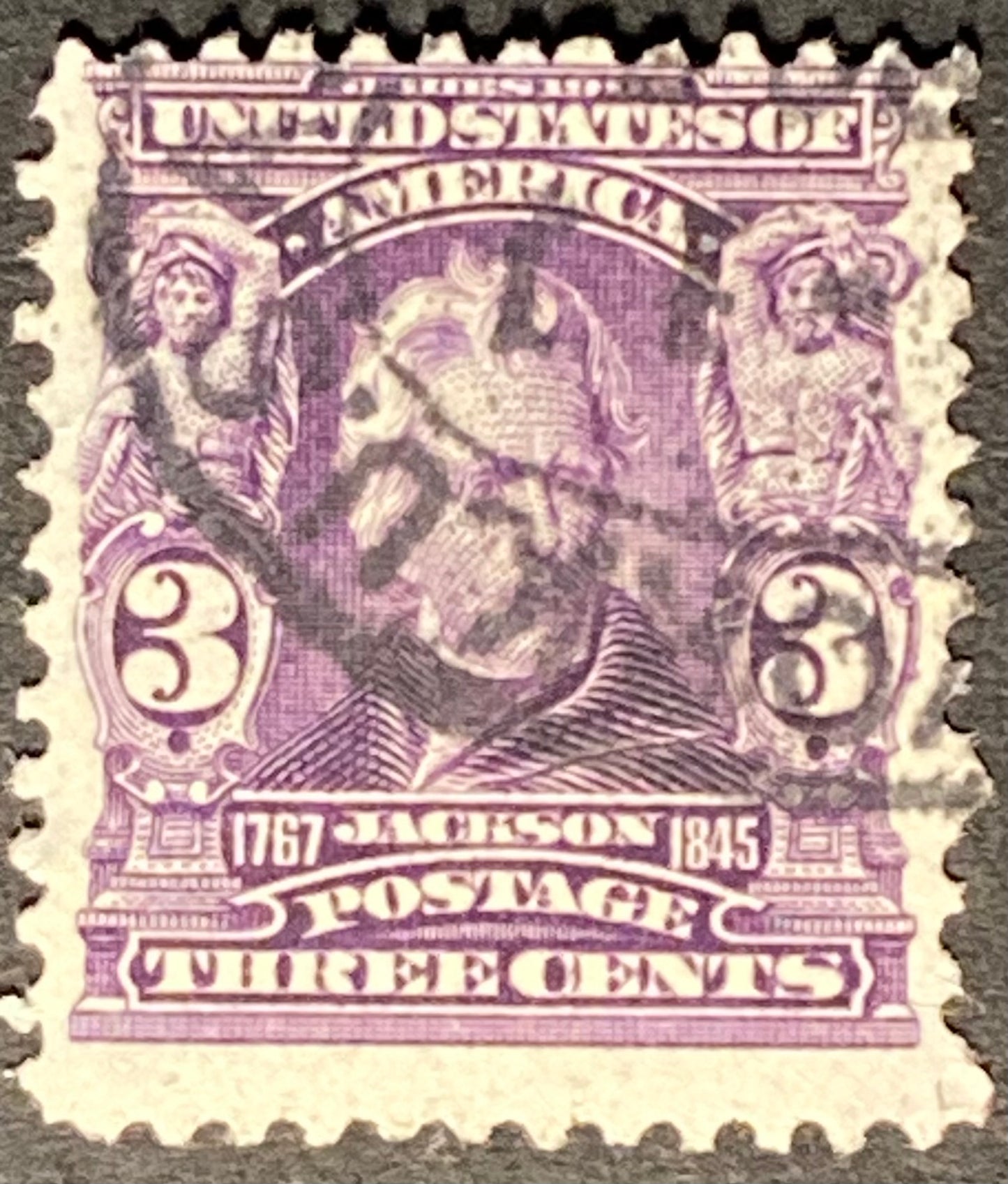 Scott #A117 3 Cents Bright Purple Jackson Stamp