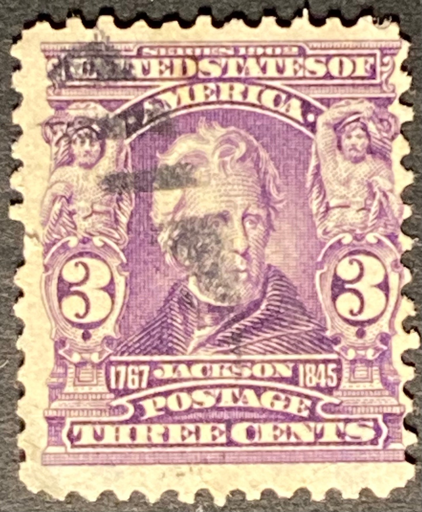 Scott #A117 3 Cents Bright Purple Jackson Stamp