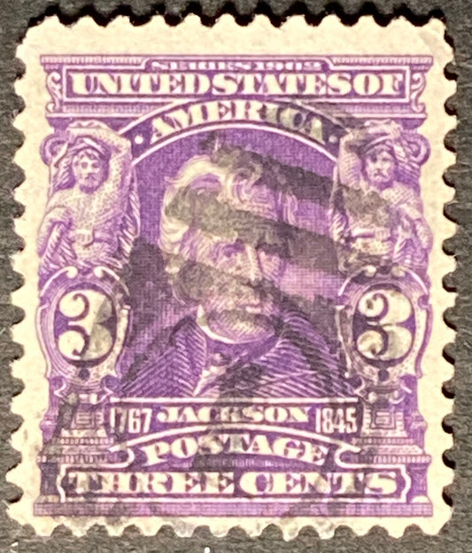 Scott #A117 3 Cents Bright Purple Jackson Stamp